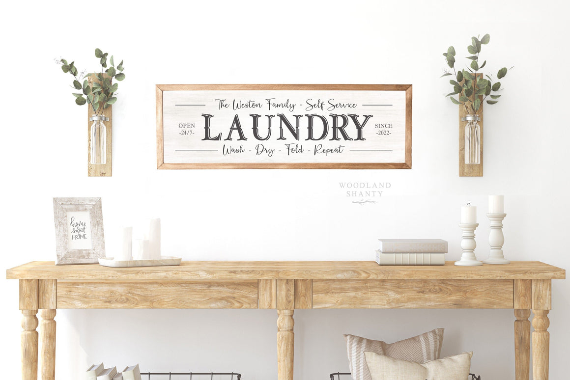 Personalized Laundry Sign, Custom Self Service Laundry Sign, Custom Laundry Sign, Personalized Laundry, Mothers Day Gift, Gift for Mom