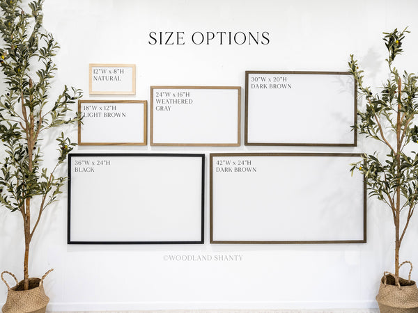 Create Your Own Custom Framed Sign - Woodland Shanty