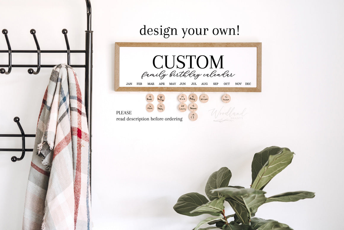 Create a Custom Birthday Calendar