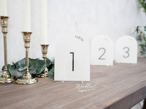 Modern Arched Table Numbers