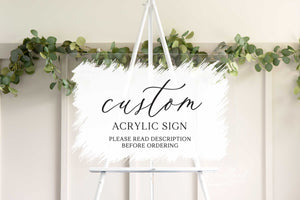Custom Acrylic Welcome Sign for Birthday Party