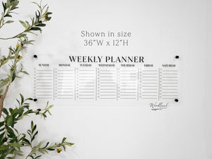 Acrylic Weekly Wall Planner Checklist Calendar