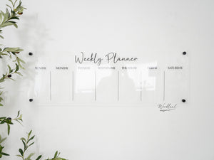 Acrylic Weekly Wall Planner Calendar