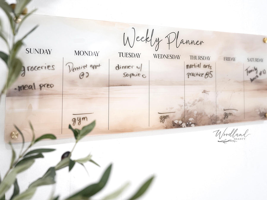 Acrylic Weekly Wall Planner Calendar