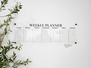 Acrylic Weekly Wall Planner Checklist Calendar