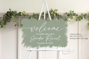 Welcome Gender Reveal Party Sign