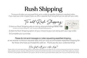 Acrylic Wedding Rehearsal Dinner Sign