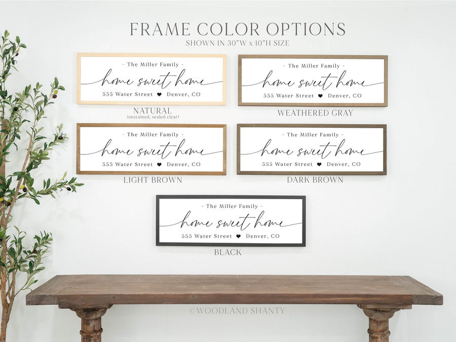Personalized Home Sweet Home Sign, Custom Housewarming Gift, New Home Sign, Housewarming Gift Idea, New Home Gift with Name and Address