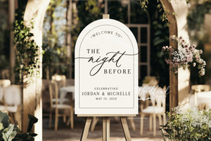 Acrylic Wedding Rehearsal Dinner Sign