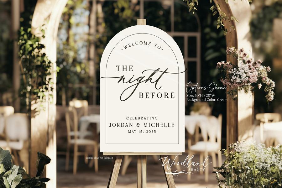 Acrylic Wedding Rehearsal Dinner Sign