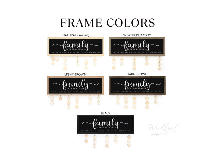 Birthdays Family Birthday Calendar, Mother's Day Gift, Family Birthday Board, Perpetual Birthday Calendar, Mom Grandma Christmas Gift