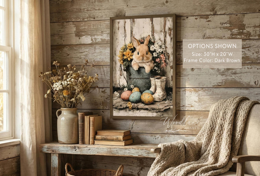 Framed Spring Bunny Sign