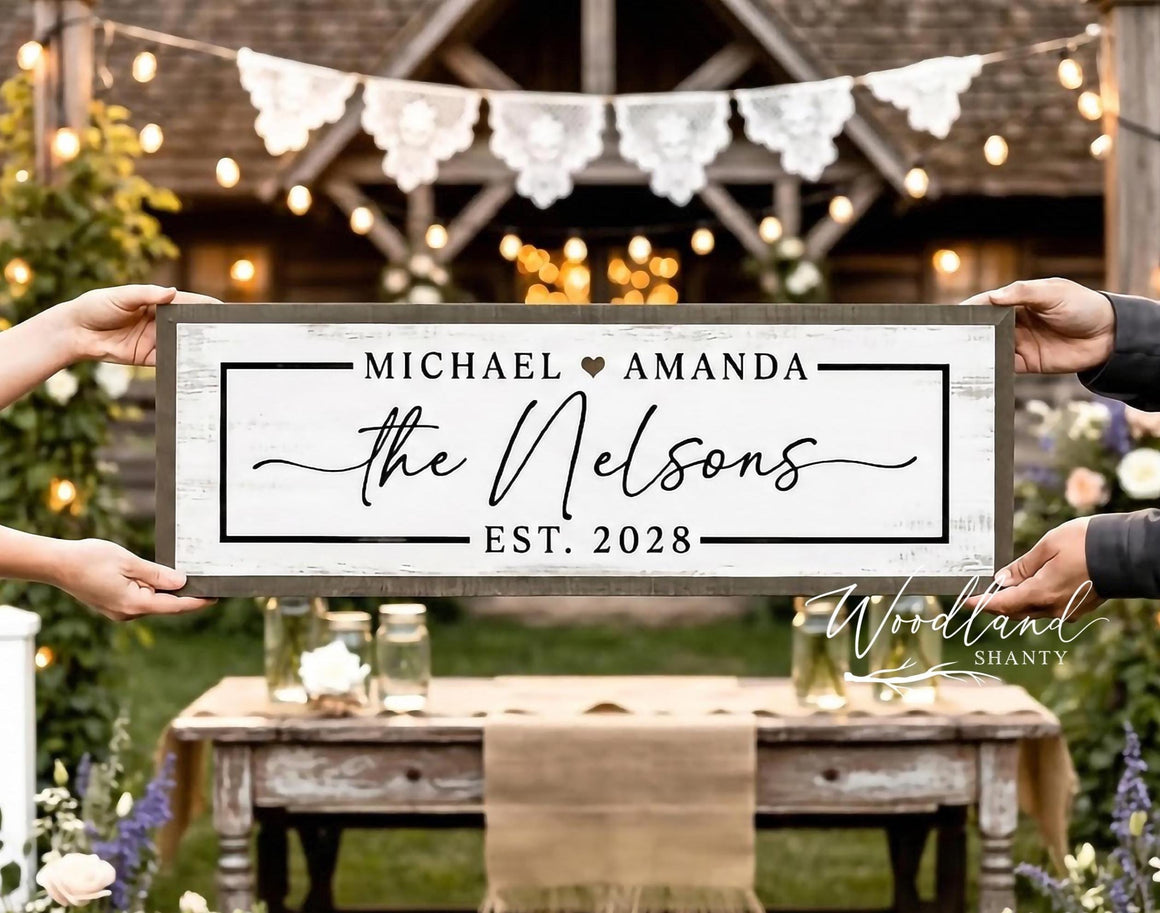 Framed Personalized Wedding Gift