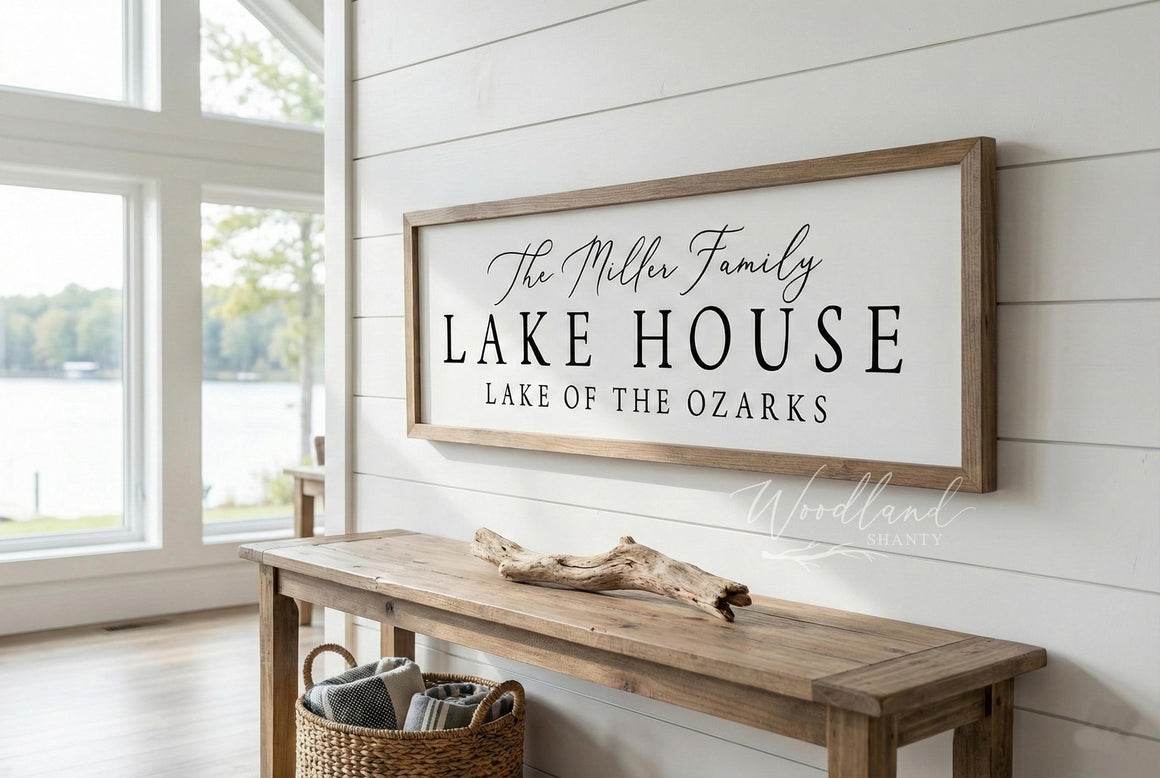Welcome to the Lake House Sign | Custom Lake House Decor