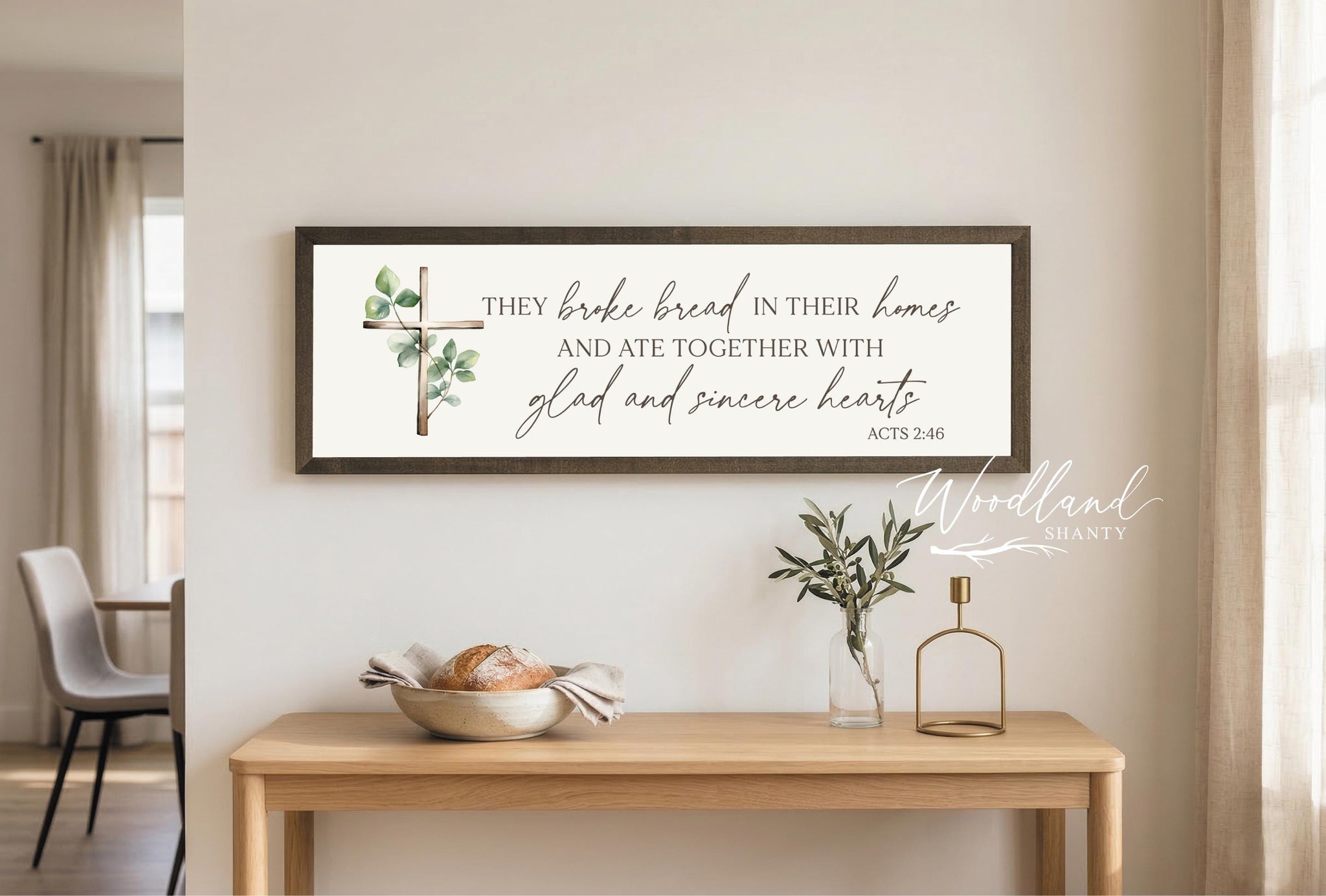 They Broke Bread In Their Homes Sign