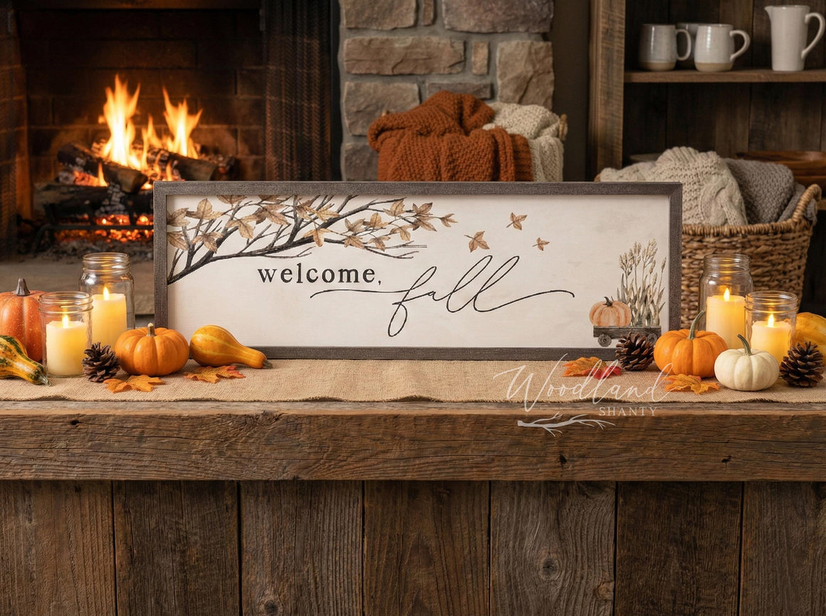 Welcome Fall Branch Sign