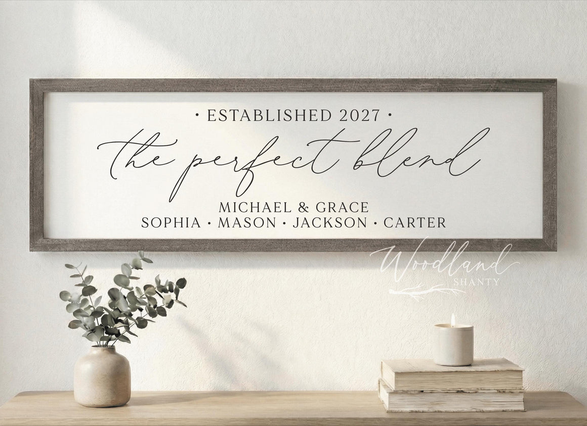 The Perfect Blend Personalized Sign