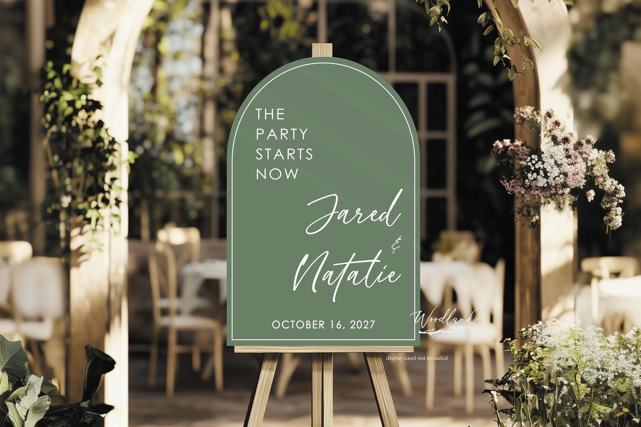 Arch Welcome to our Wedding Acrylic Sign