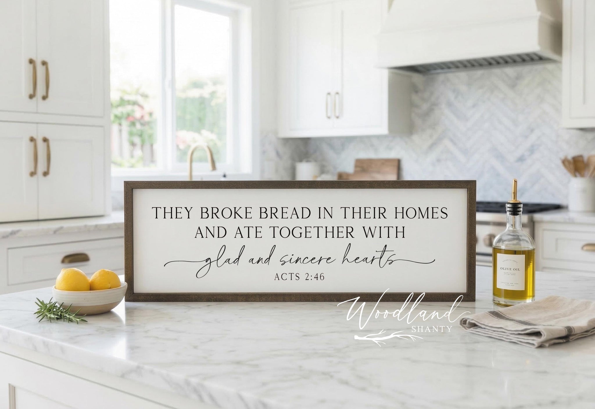 They Broke Bread In Their Homes Sign