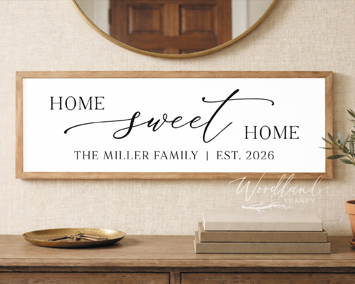 Personalized Home Sweet Home Sign