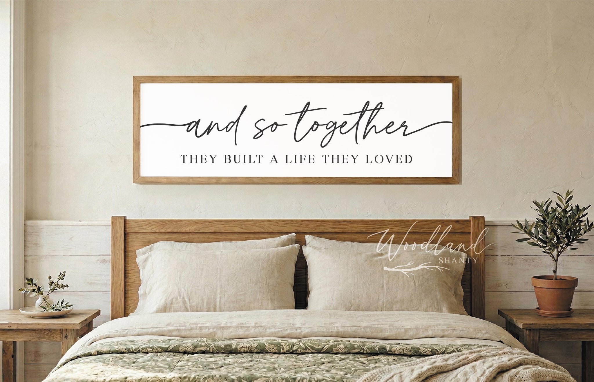 And So Together They Built A Life They Loved Framed Sign