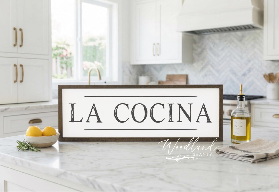 La Cocina Framed Sign