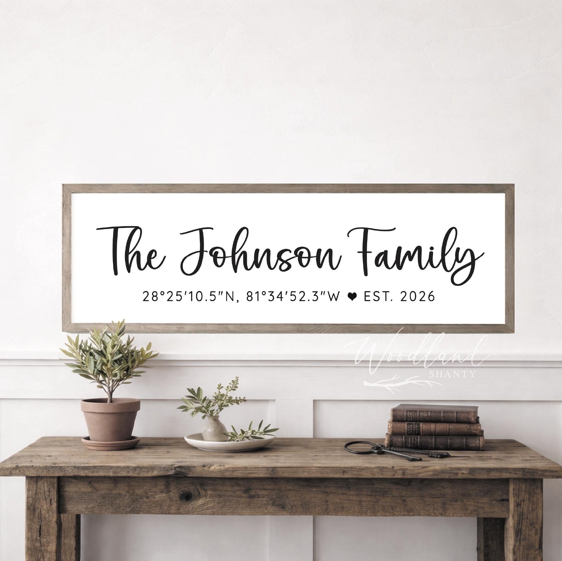 Personalized Home GPS Coordinates Sign