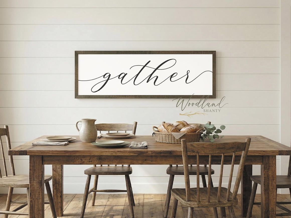 Gather Sign For Dining Room