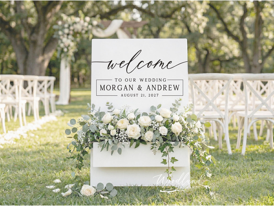 Personalized Wedding Flower Box Sign
