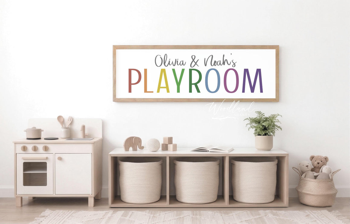 Personalized Playroom Sign with Names