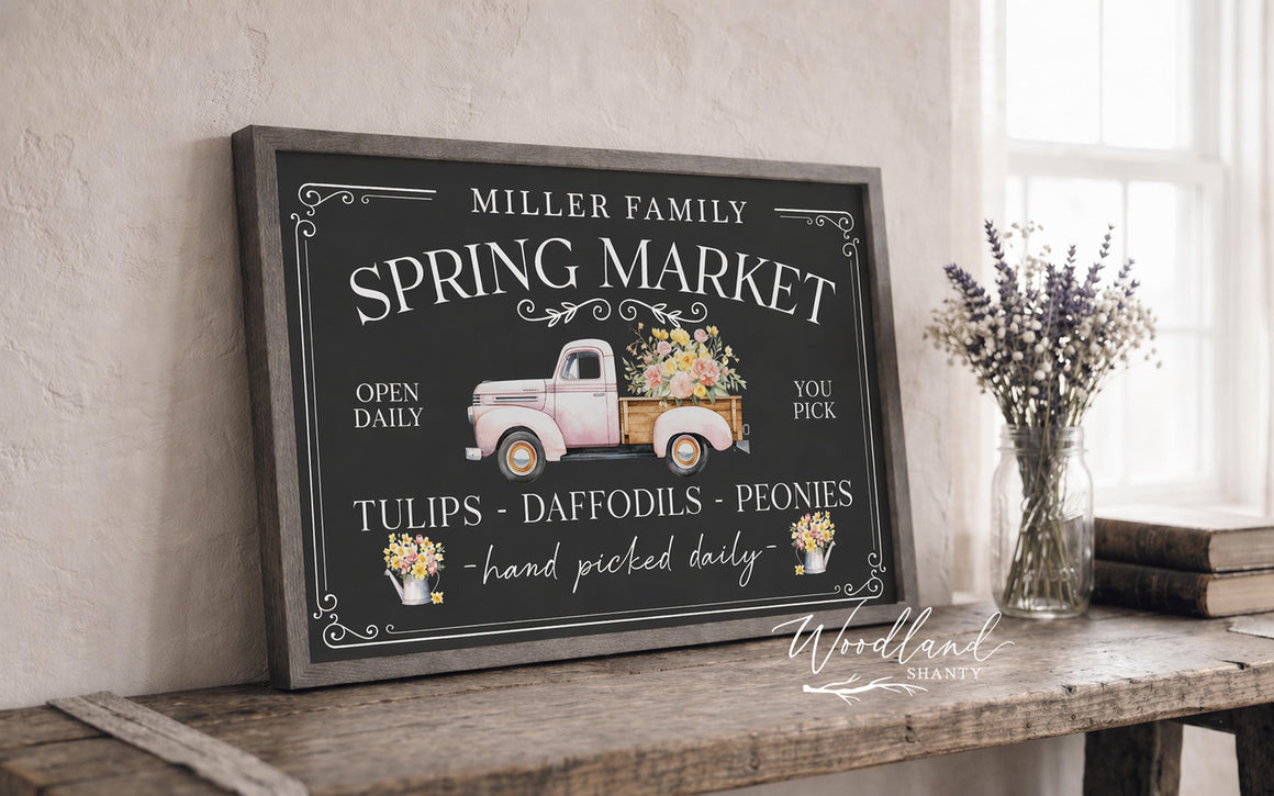 Personalized Spring Market Sign