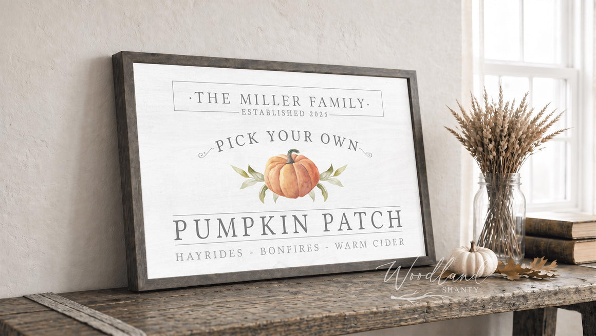 Personalized Pick Your Own Pumpkin Patch Sign