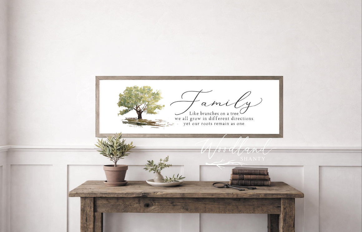 Family Like Branches on a Tree Sign | Family Tree Gift