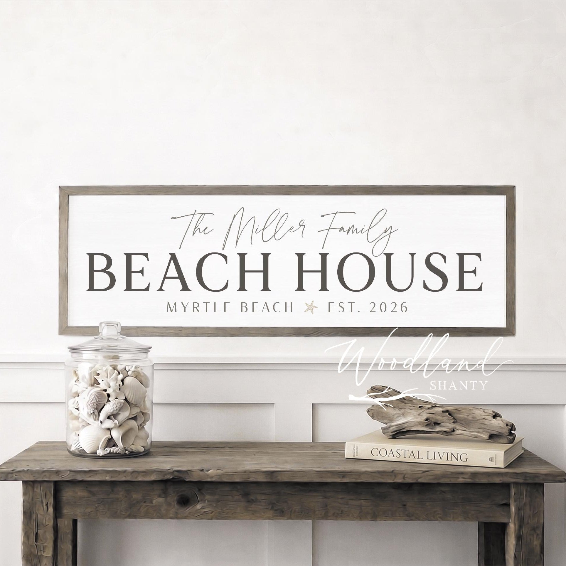 Beach House Sign, Personalized Beach House Sign with Location and Established Year, Beach House Decor, Beach House Art, Custom Beach Sign