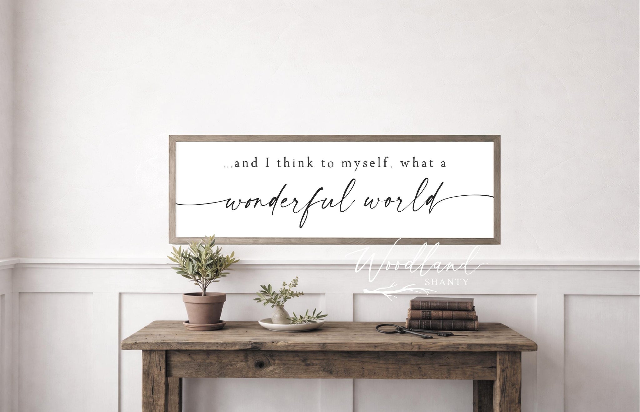 And I Think To Myself What A Wonderful World Sign