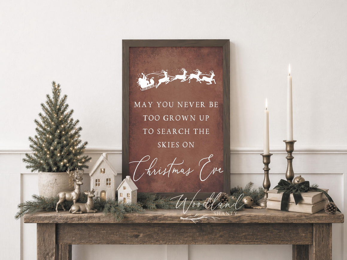 May You Never Be Too Grown Up To Search The Skies On Christmas Eve