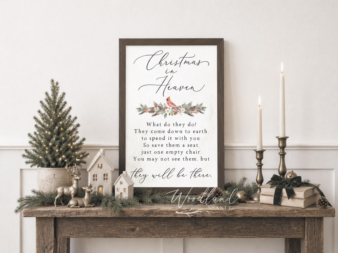 Christmas in Heaven Sign