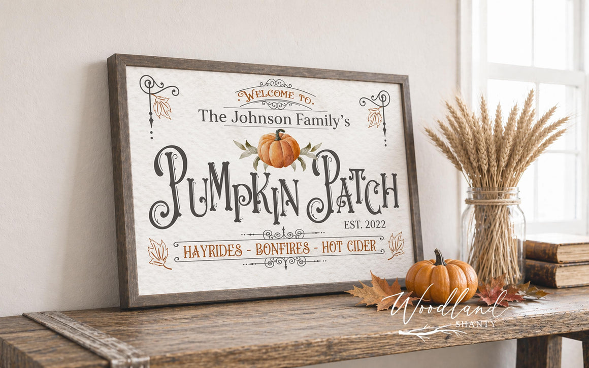 Personalized Pumpkin Patch Sign