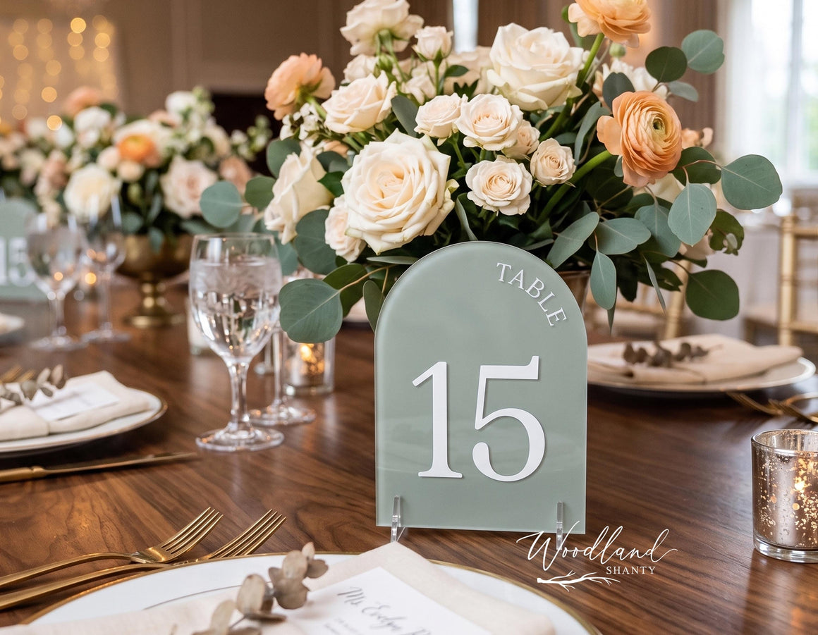 Arched Table Numbers, Wedding Table Numbers, Wedding Table Decor, Table Numbers, Arch Wedding Decor