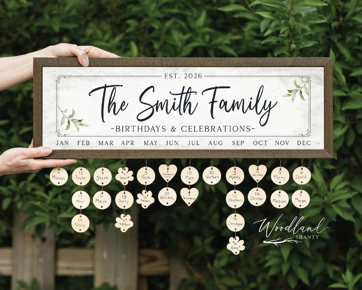 Perpetual Birthday Calendar