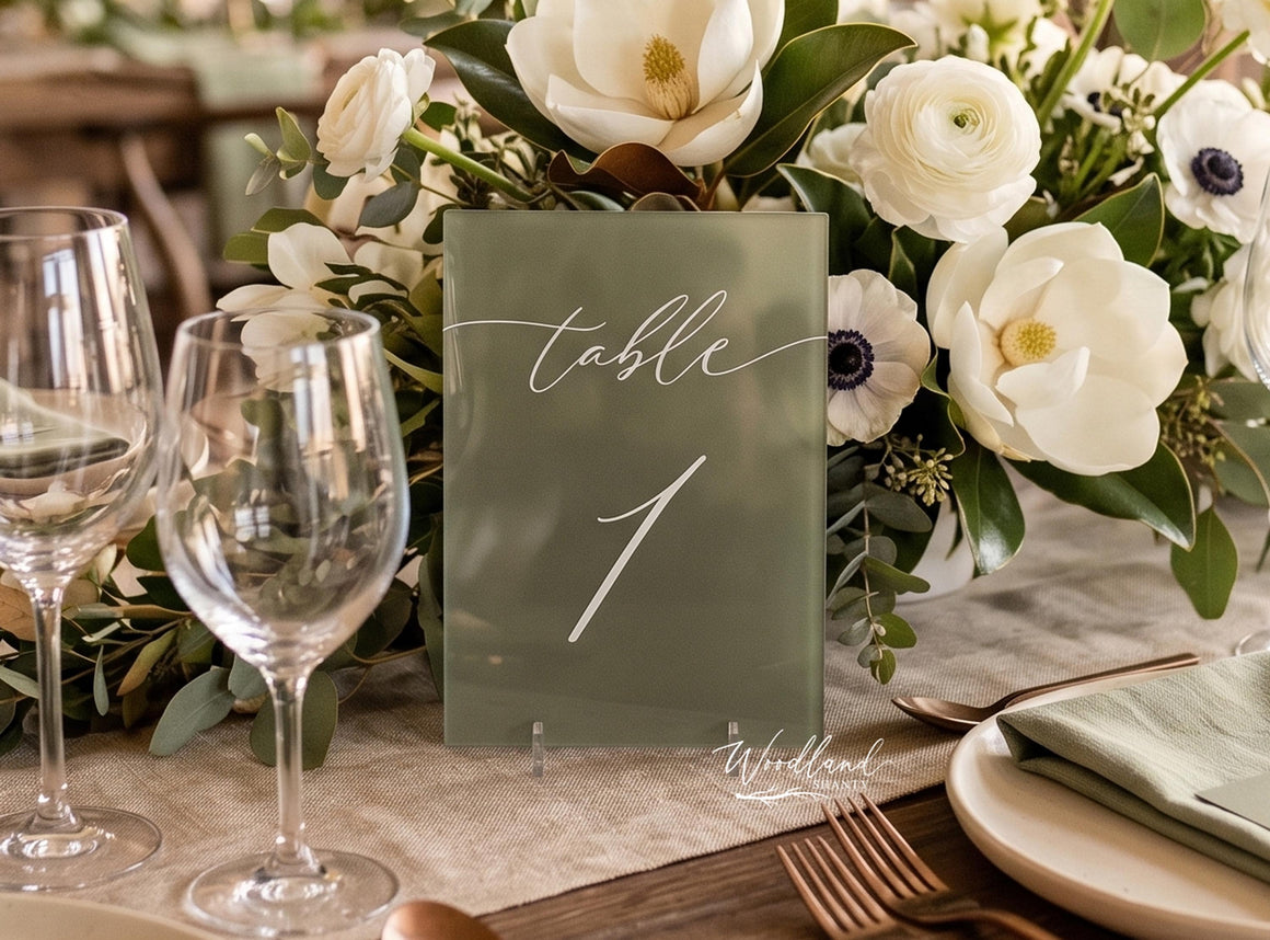 Elegant Table Numbers