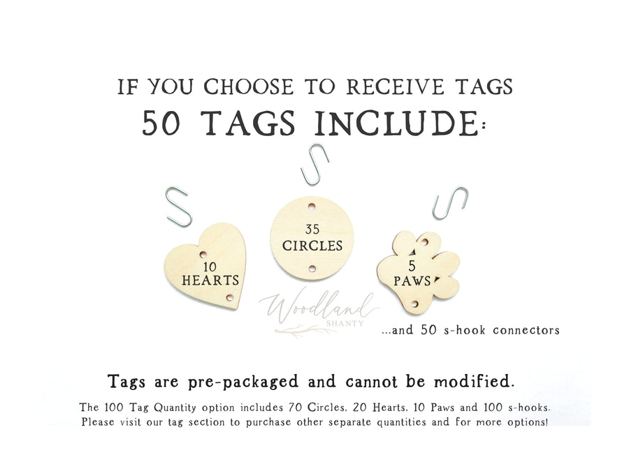 Mother's Day Flash Sale - Family Birthday Calendar. 50pk tags, Dark Brown Frame