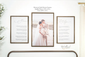 Framed Wedding Vows and Photo Prints