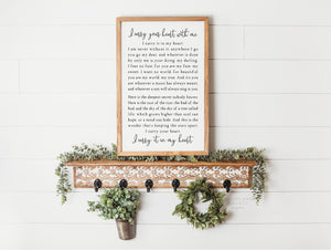 I Carry Your Heart | I Carry Your Heart With Me EE Cummings Sign | Farmhouse Wall Quote
