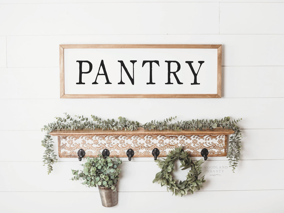 Pantry Sign | Farmhouse Pantry Sign | Sign for Pantry | Kitchen Pantry Decor | Pantry Organization Style Decor