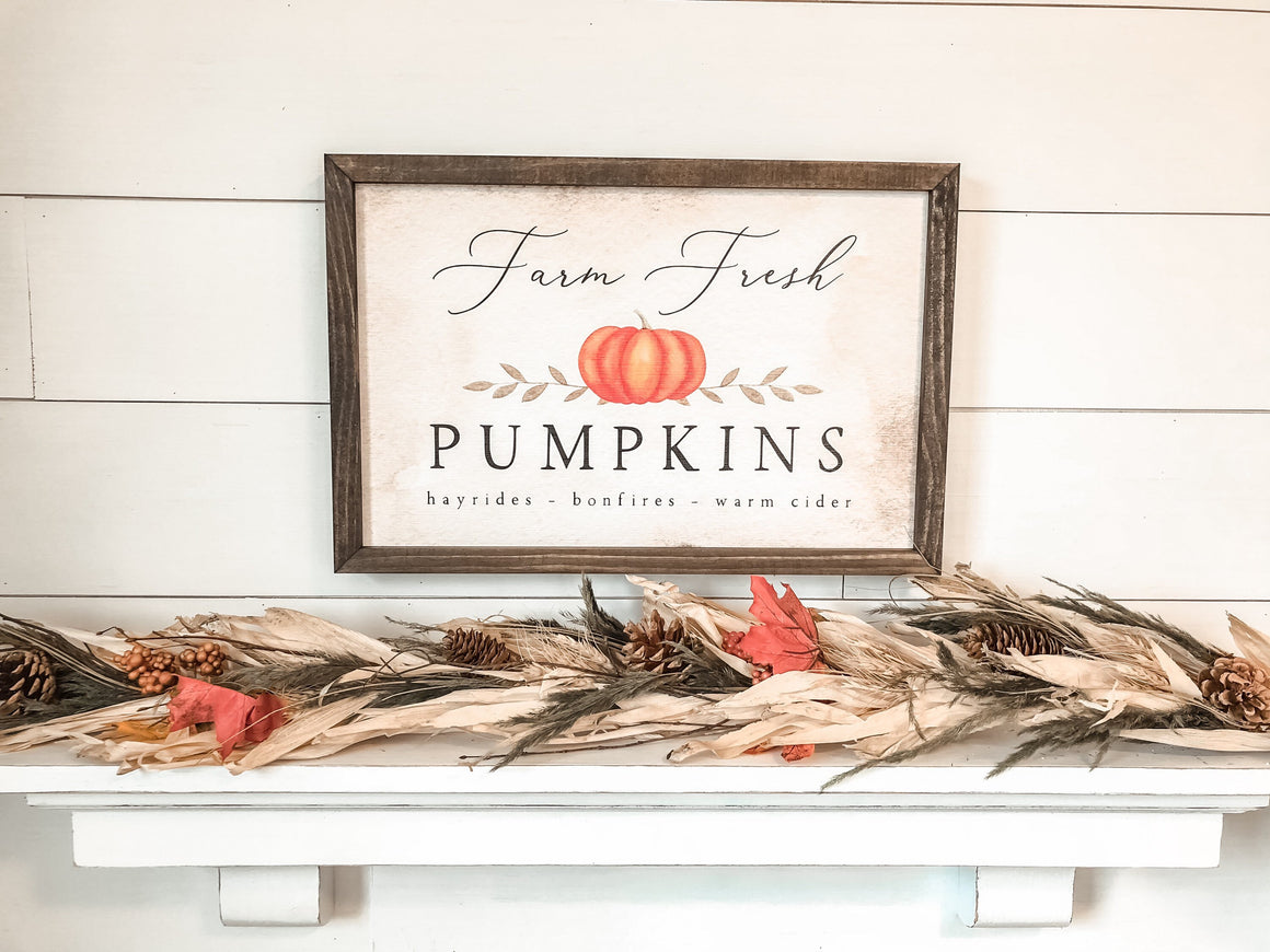 Farm Fresh Pumpkins Sign