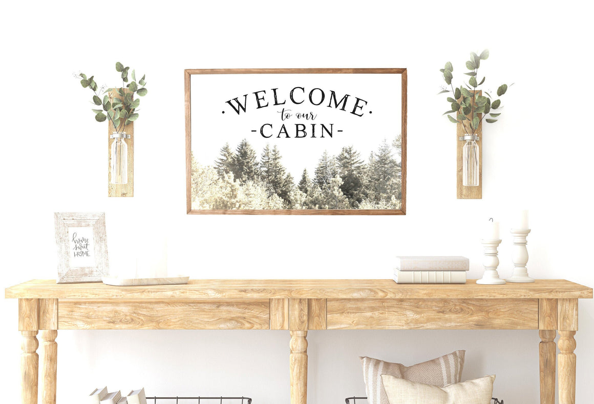 Welcome to our Cabin Sign | Cabin Decor