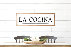 La Cocina Sign | Spanish Mexican Kitchen Decor