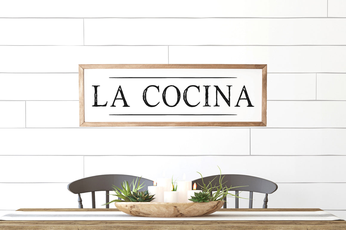 La Cocina Sign | Spanish Mexican Kitchen Decor