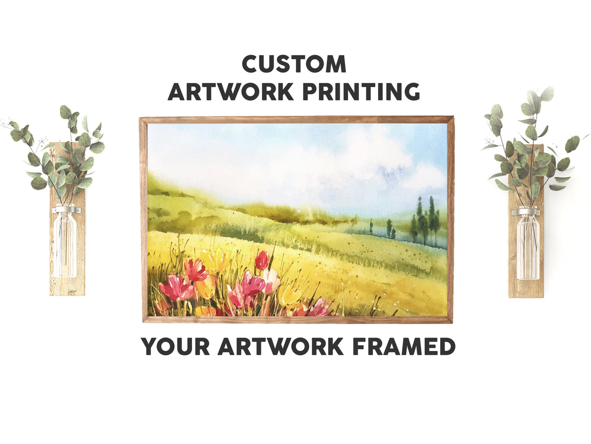Custom Artwork Printing Service, Your Artwork Framed, Artwork Framing, Framed Artwork Service